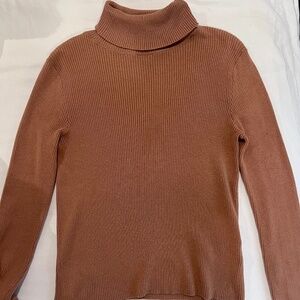 Urban Outfitters Peach Ribbed Turtleneck